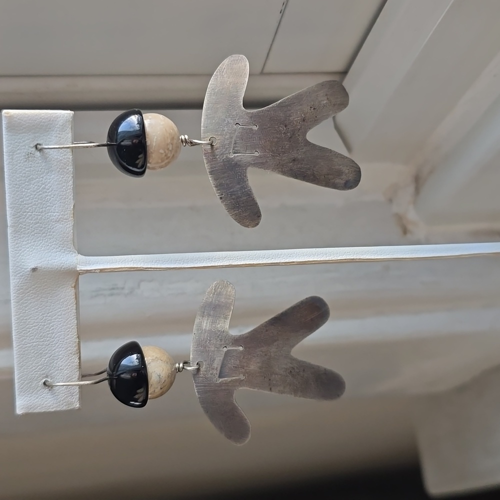 Sterling Artisan Earrings 1990s